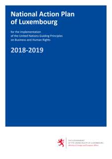 National Action Plan of Luxembourg for the implementation of the United Nations Guiding Principles on Business and Human Rights 2018-2019